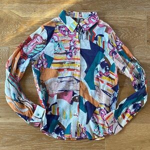 Colorful Abstract Long Sleeve Shirt